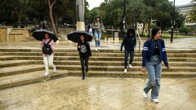 Israel sees first major rain of the year