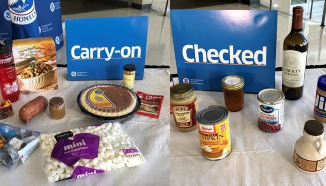 Put these Thanksgiving foods in the carry-on, check these,
TSA says