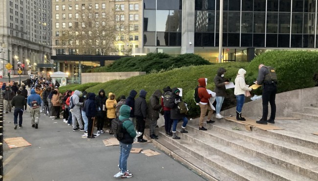 For NYC migrants, just getting inside immigration courthouse
is a feat
