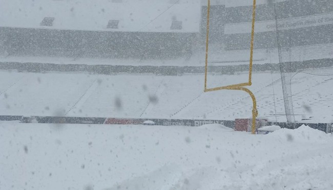 Buffalo snowstorm: Snow total at Bills stadium as tall as
Josh Allen