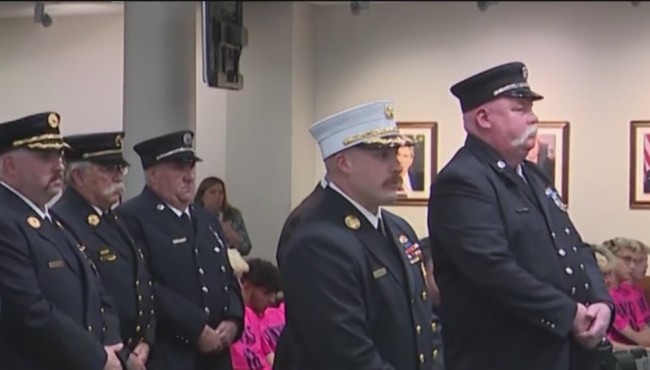 Volunteer firefighters honored for rescue efforts in Nassau
County