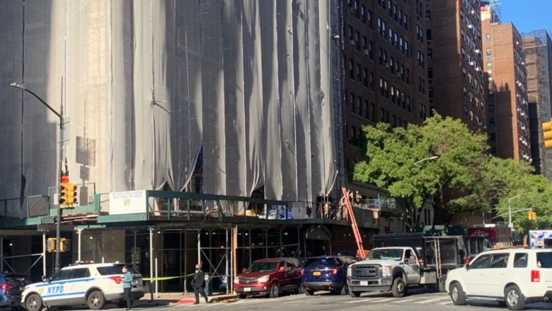 Worker dies after 4th-floor plunge from Manhattan building
scaffolding: officials
