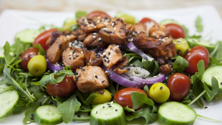 Salmon Arugula Salad